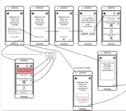 A lo-fi location App prototype built in Balsamiq for Interactive Interface Design